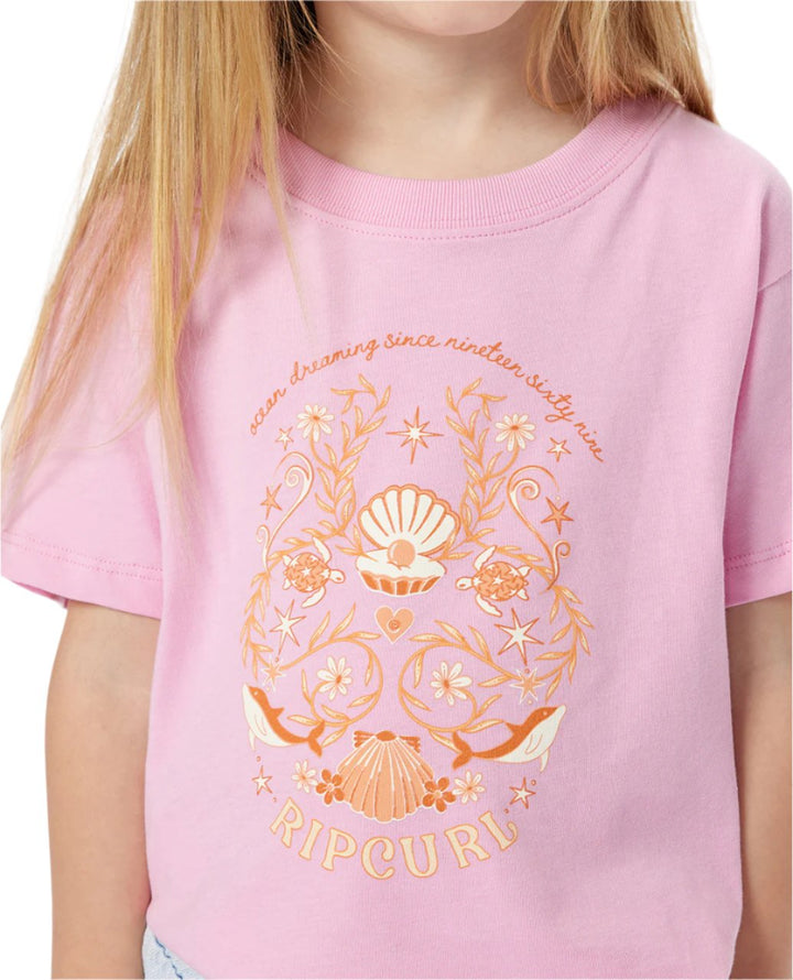 Rip Curl Women Sunkissed Dreams Art Tee -Girl 01CJTE