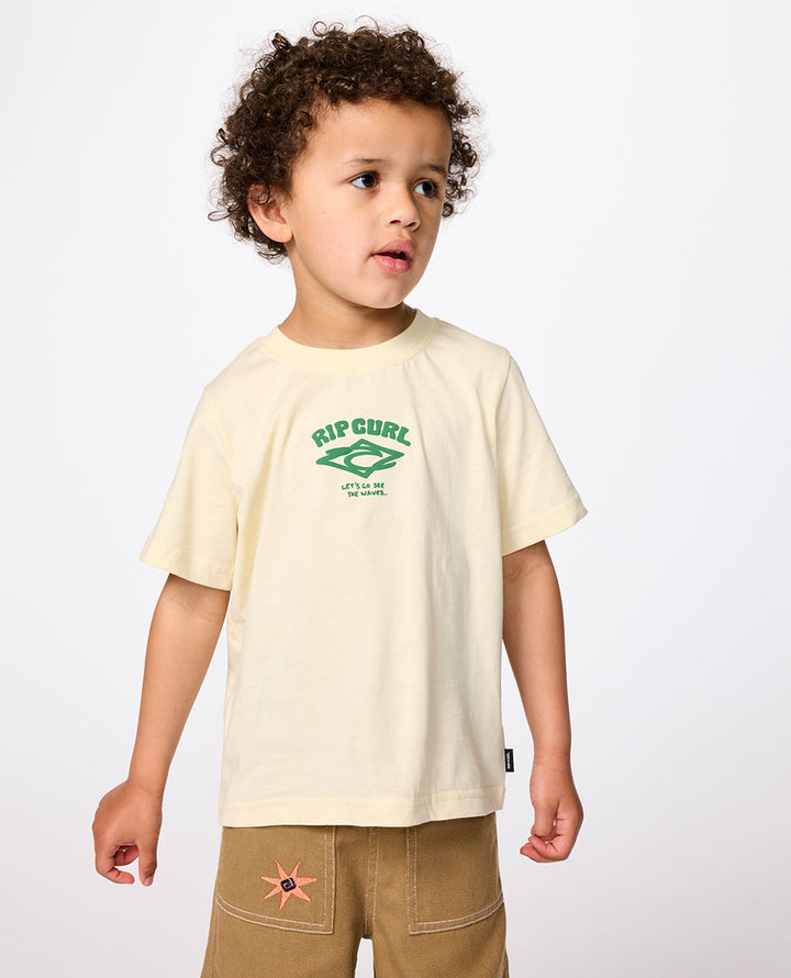 Rip Curl Boy Wave Dayz Logo Tee -Boy 02DTTE