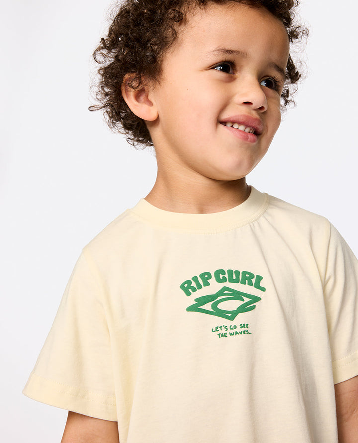Rip Curl Boy Wave Dayz Logo Tee -Boy 02DTTE