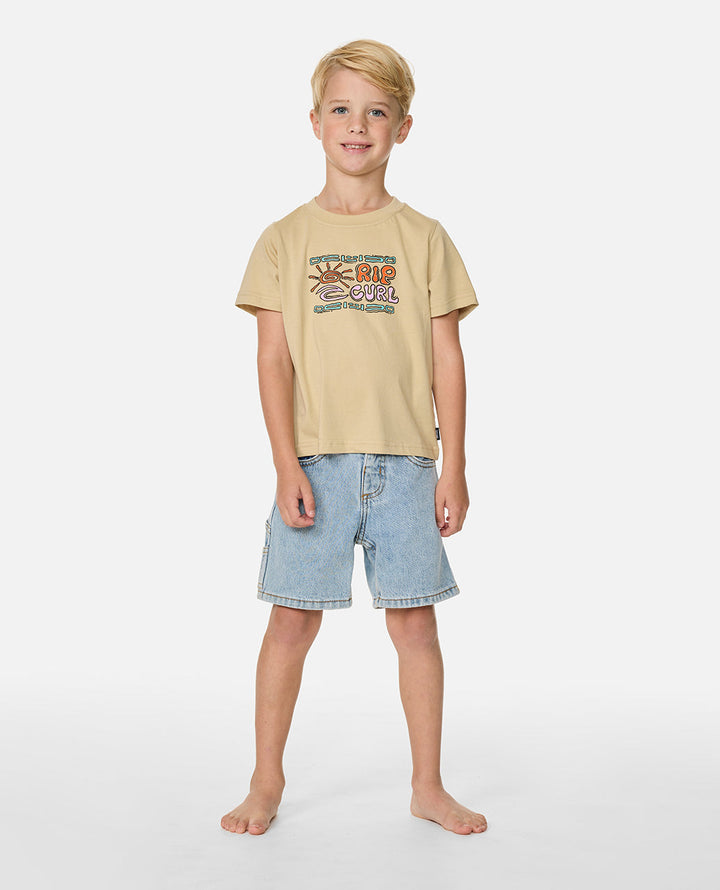 Rip Curl Boy Cosmic Surfing Logo Tee -Boy 02KTTE