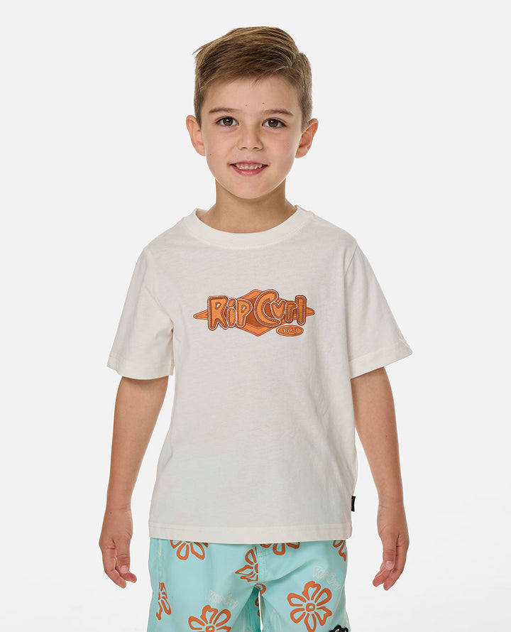 Rip Curl Boy Ride The Wave Logo Tee - Boy 02TTTE
