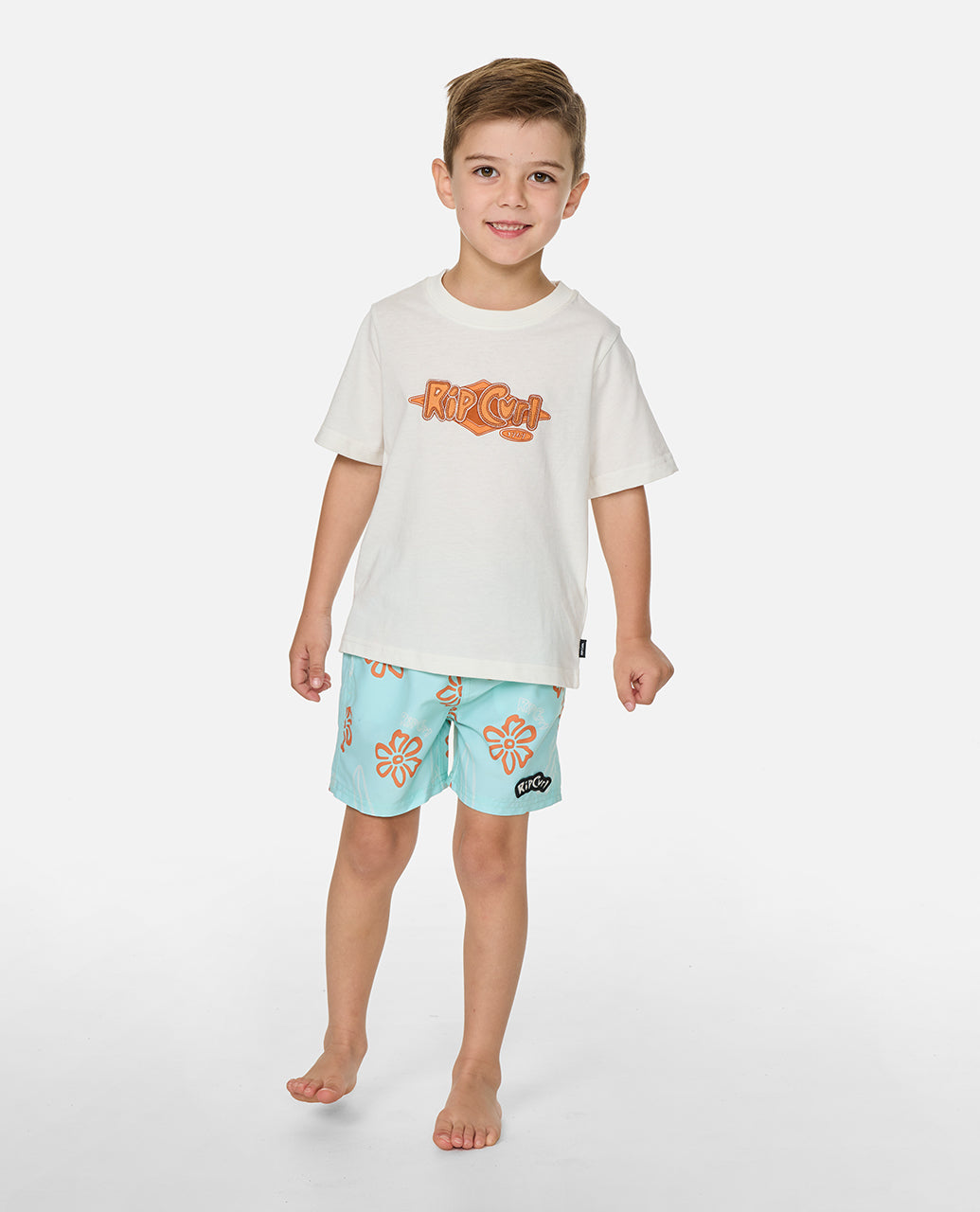Rip Curl Boy Ride The Wave Logo Tee - Boy 02TTTE