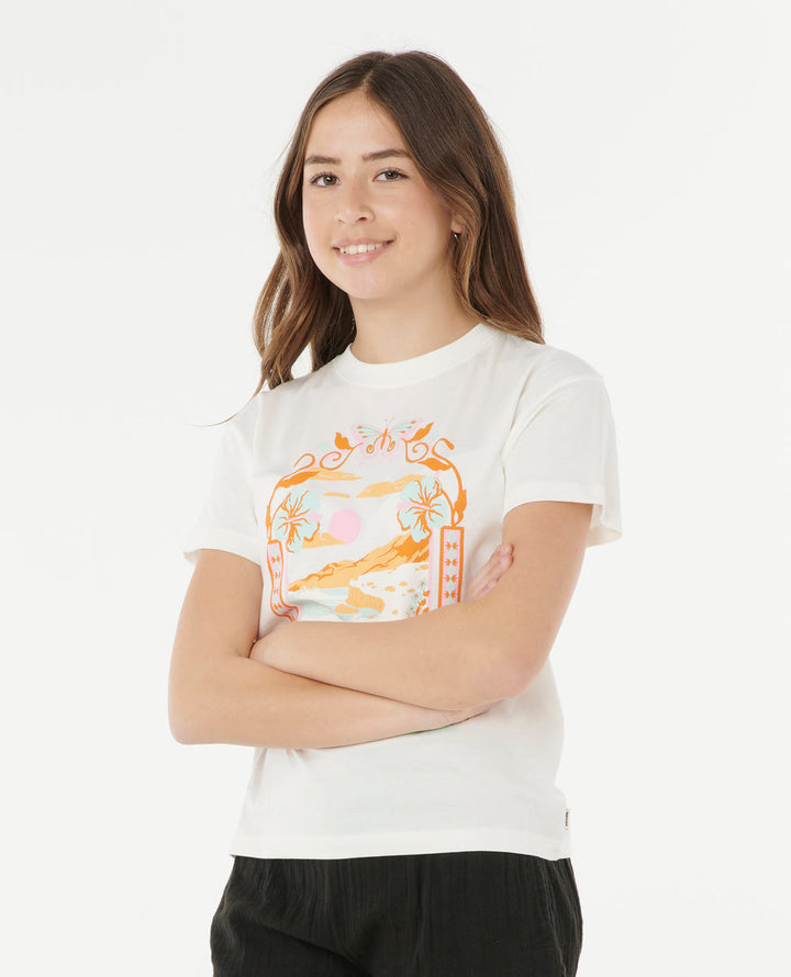 Rip Curl Girl Sunset Skies Art Tee - Girl 050GTE