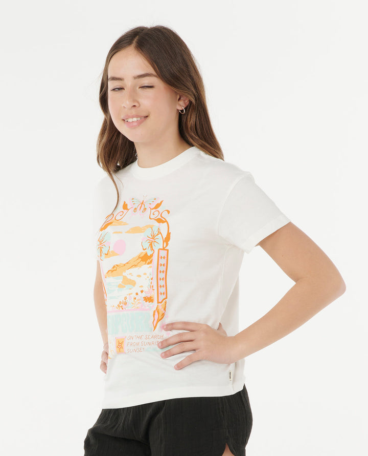 Rip Curl Girl Sunset Skies Art Tee - Girl 050GTE