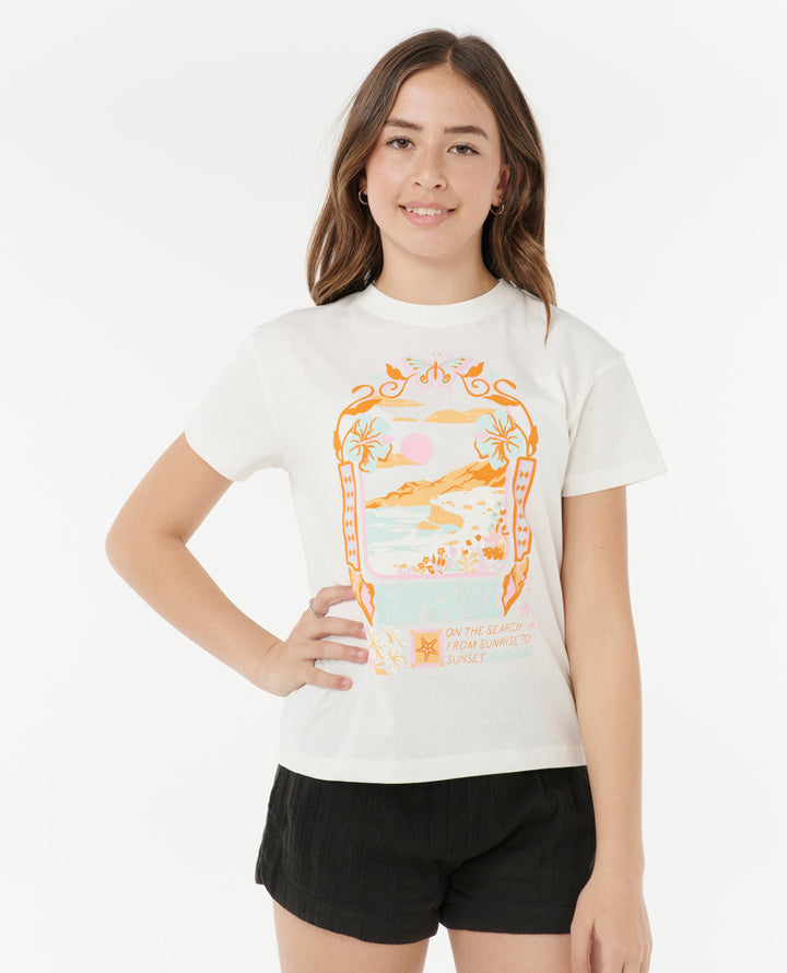 Rip Curl Girl Sunset Skies Art Tee - Girl 050GTE