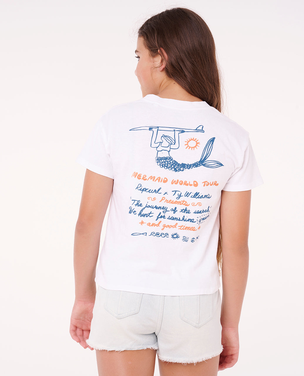 Rip Curl Girl Shore Break Relaxed Tee-Girl 05SGTE