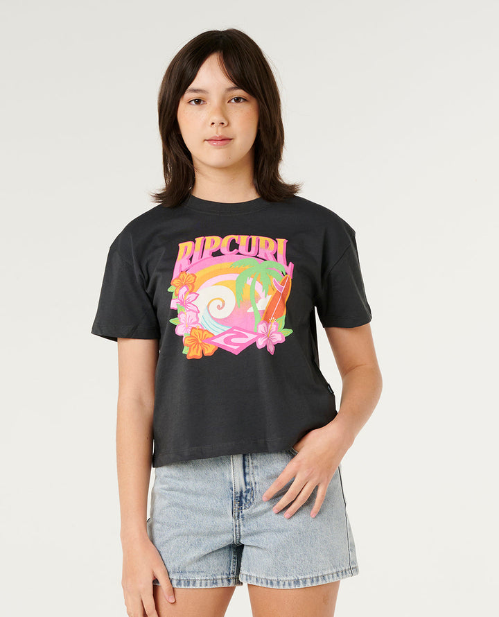 Rip Curl Girl Tropical Dawn Crop Tee- Girl 06QGTE