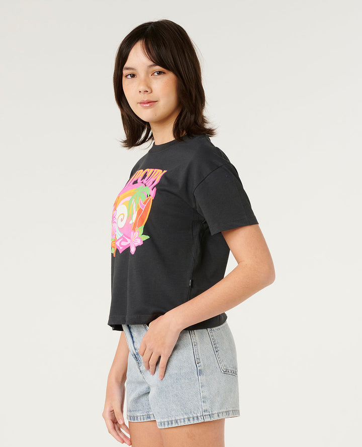 Rip Curl Girl Tropical Dawn Crop Tee- Girl 06QGTE