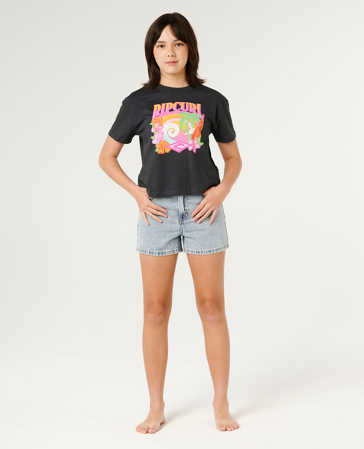 Rip Curl Girl Tropical Dawn Crop Tee- Girl 06QGTE