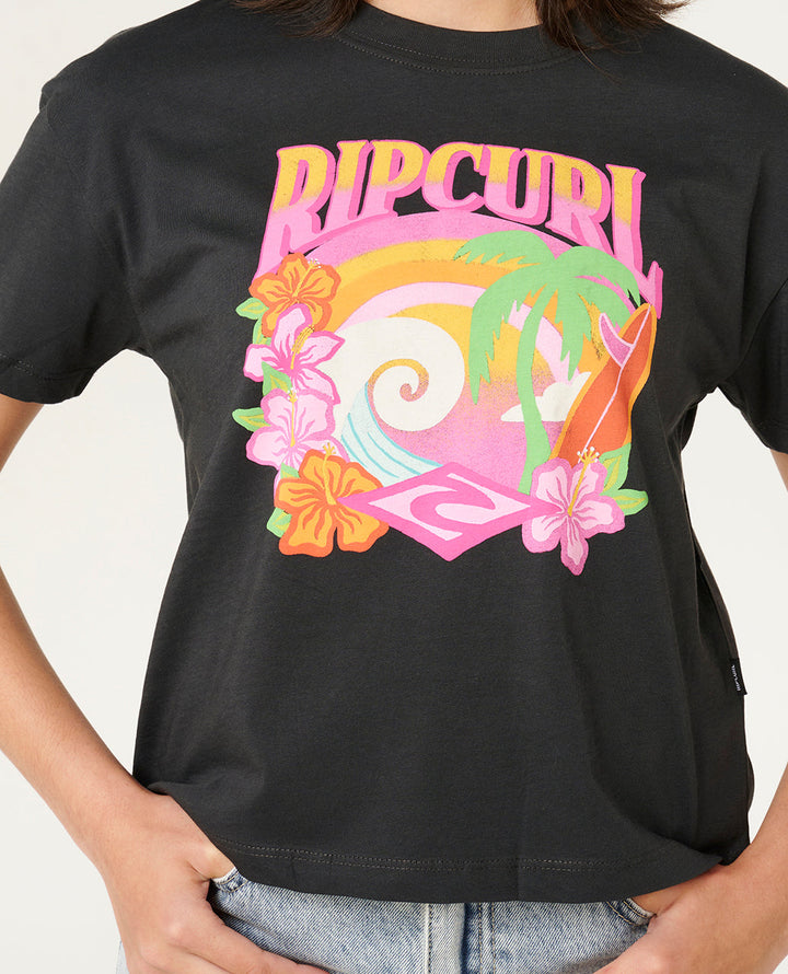 Rip Curl Girl Tropical Dawn Crop Tee- Girl 06QGTE