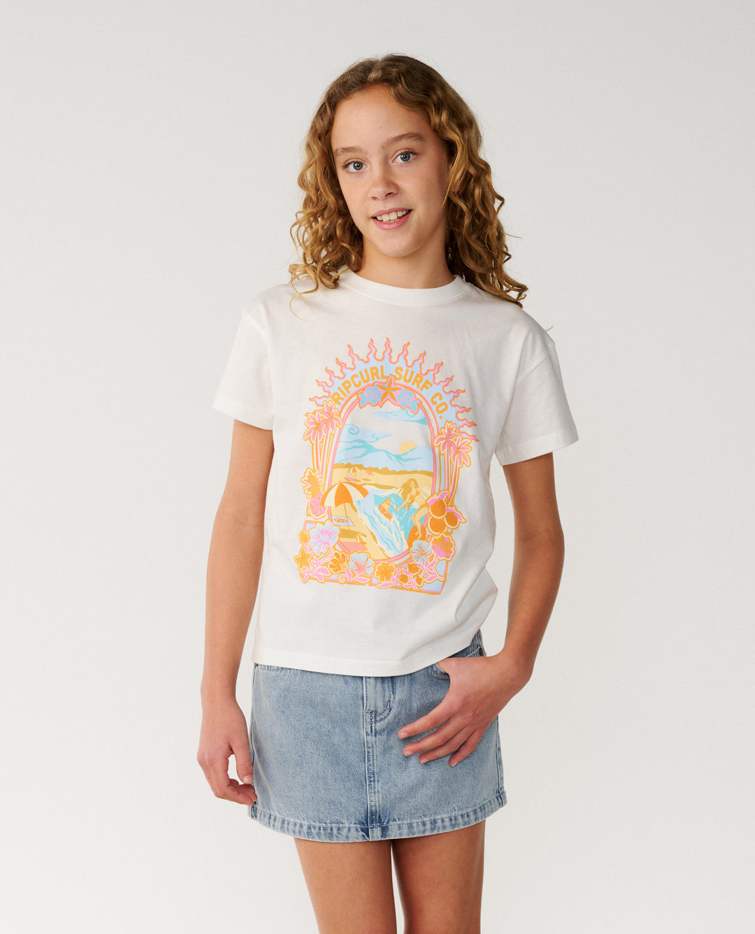 Rip Curl Girl Costa Del Sol Band Tee Girl 07BGTE