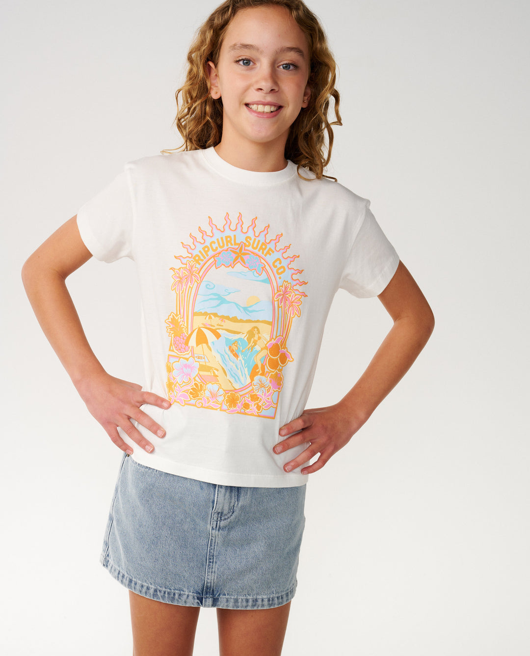 Rip Curl Girl Costa Del Sol Band Tee Girl 07BGTE