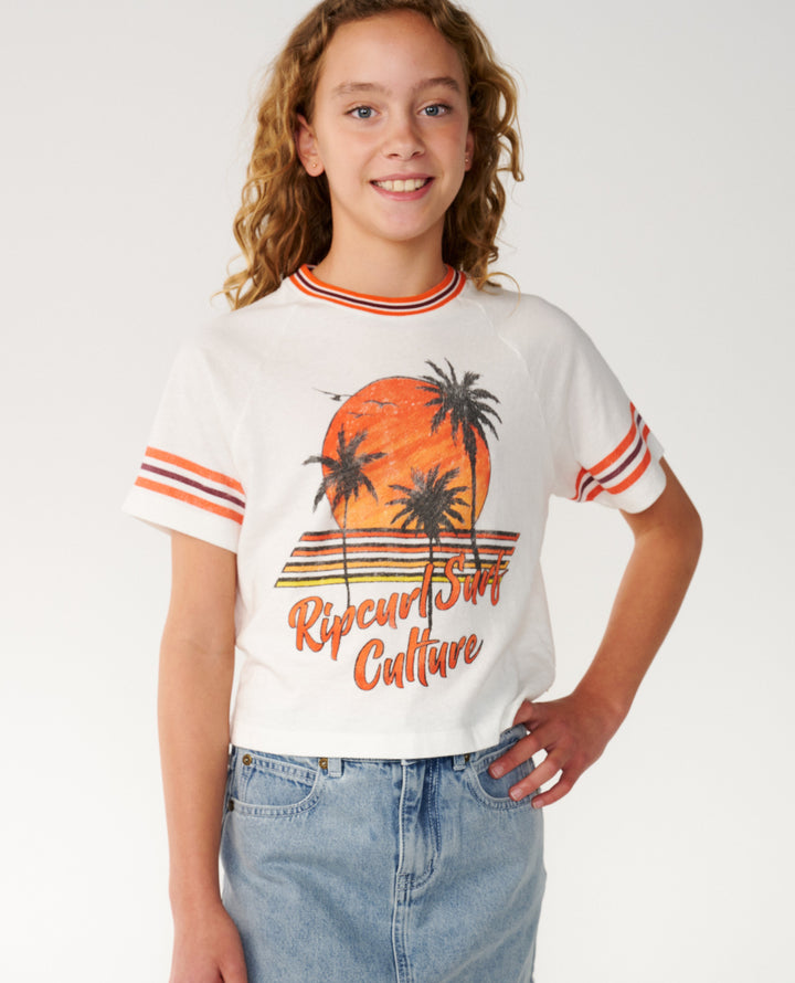 Rip Curl Girl Surf Culture Crop Tee Girl 07GGTE