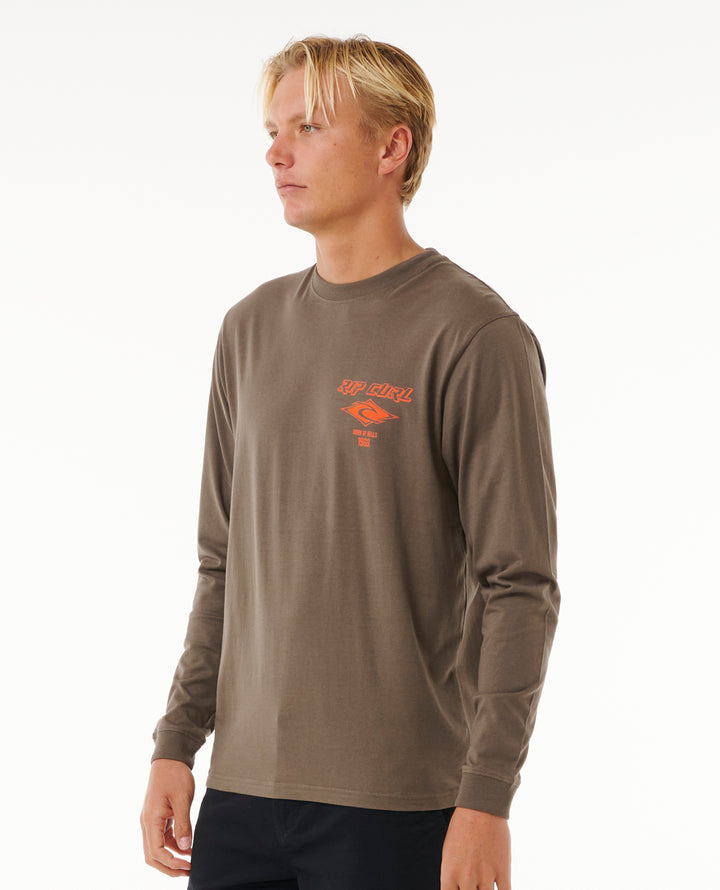 Rip Curl Men Fade Out Icon L/S Tee 0BQMTE