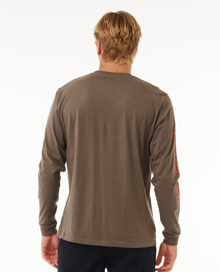 Rip Curl Men Fade Out Icon L/S Tee 0BQMTE