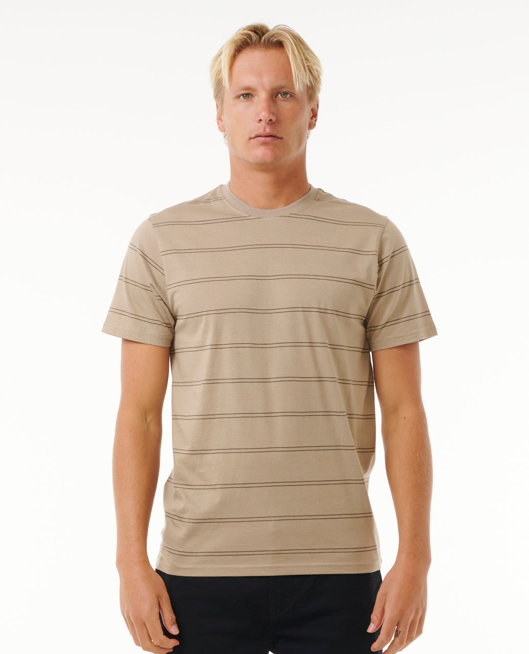 Rip Curl Men Plain Stripe Tee 0BSMTE