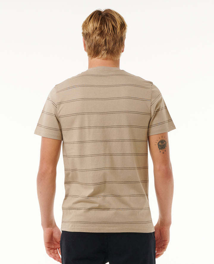 Rip Curl Men Plain Stripe Tee 0BSMTE