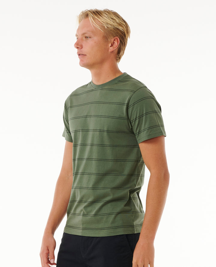 Rip Curl Men Plain Stripe Tee 0BSMTE