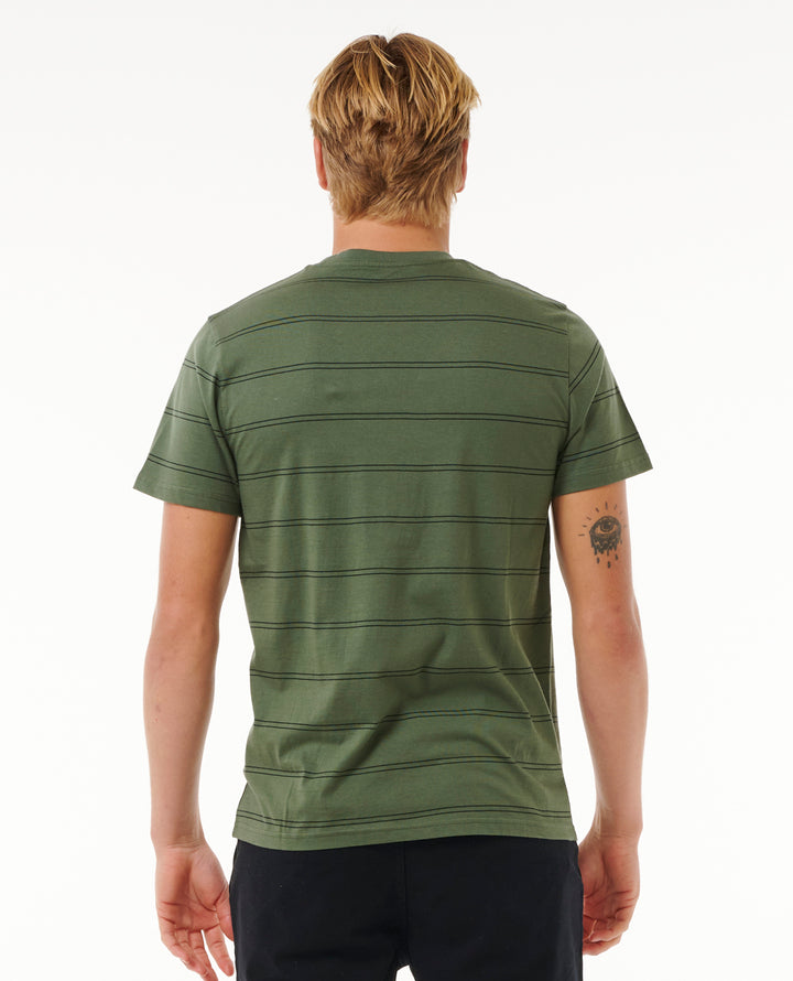 Rip Curl Men Plain Stripe Tee 0BSMTE