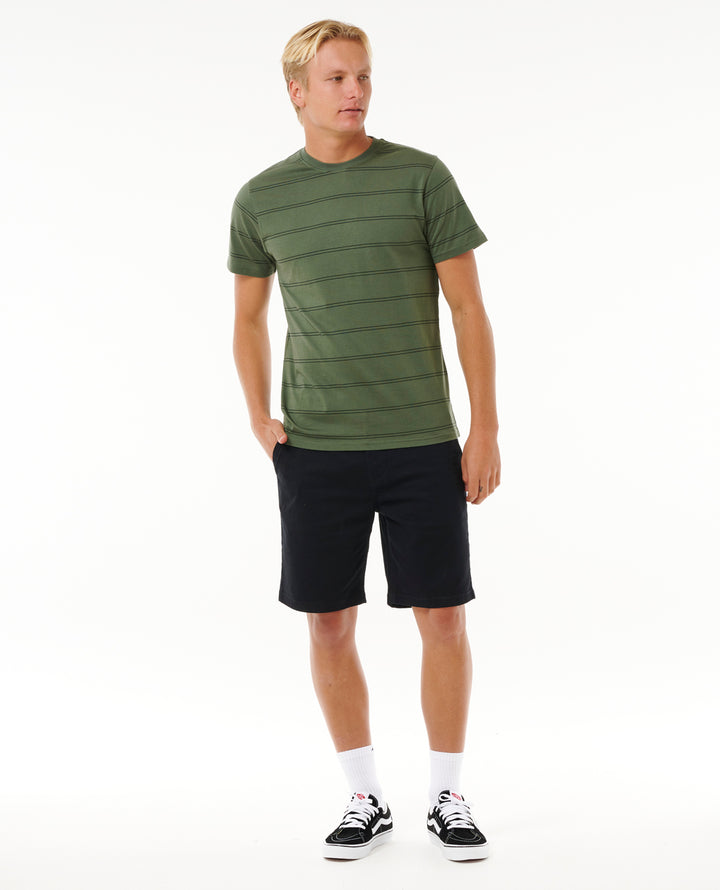 Rip Curl Men Plain Stripe Tee 0BSMTE