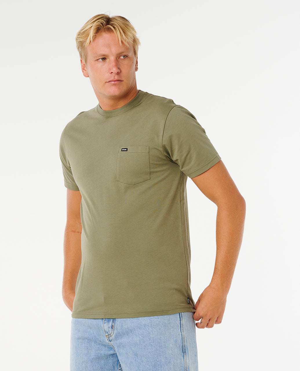Rip Curl Men Plain Pocket Tee 0BTMTE