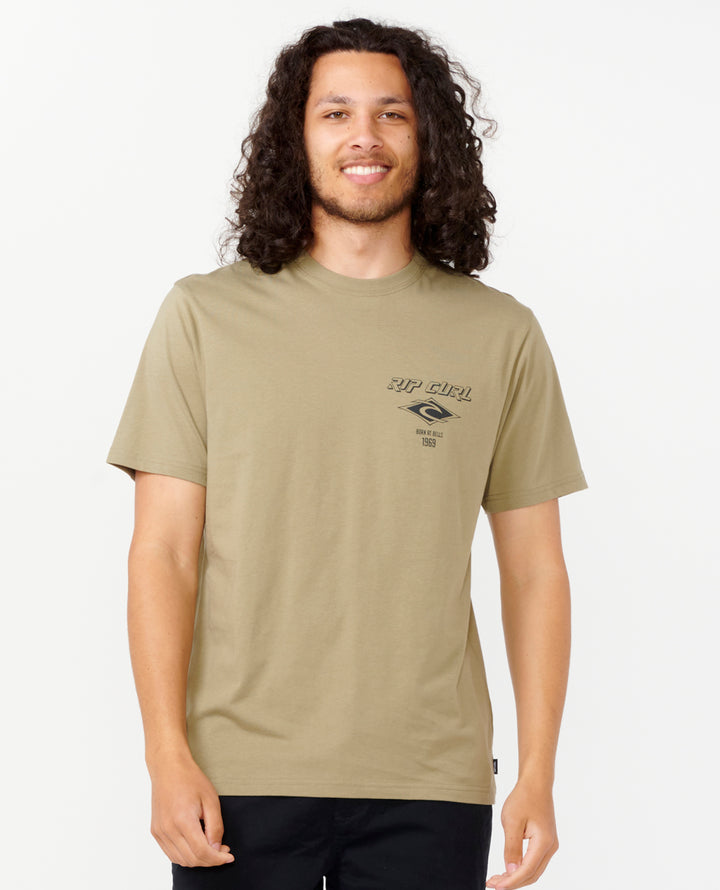 Rip Curl Men Fade Out Icon Tee 0CAMTE