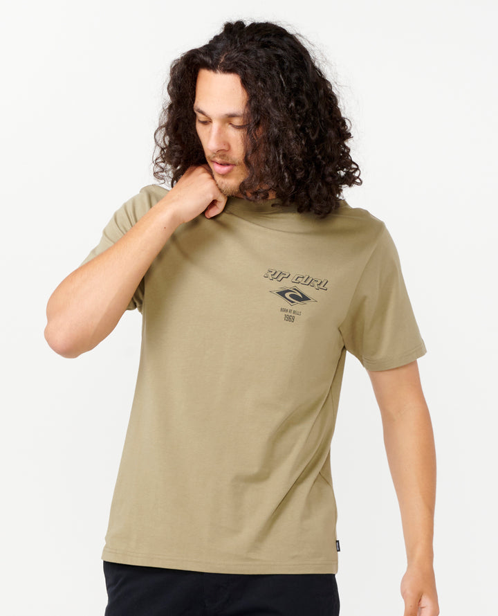 Rip Curl Men Fade Out Icon Tee 0CAMTE