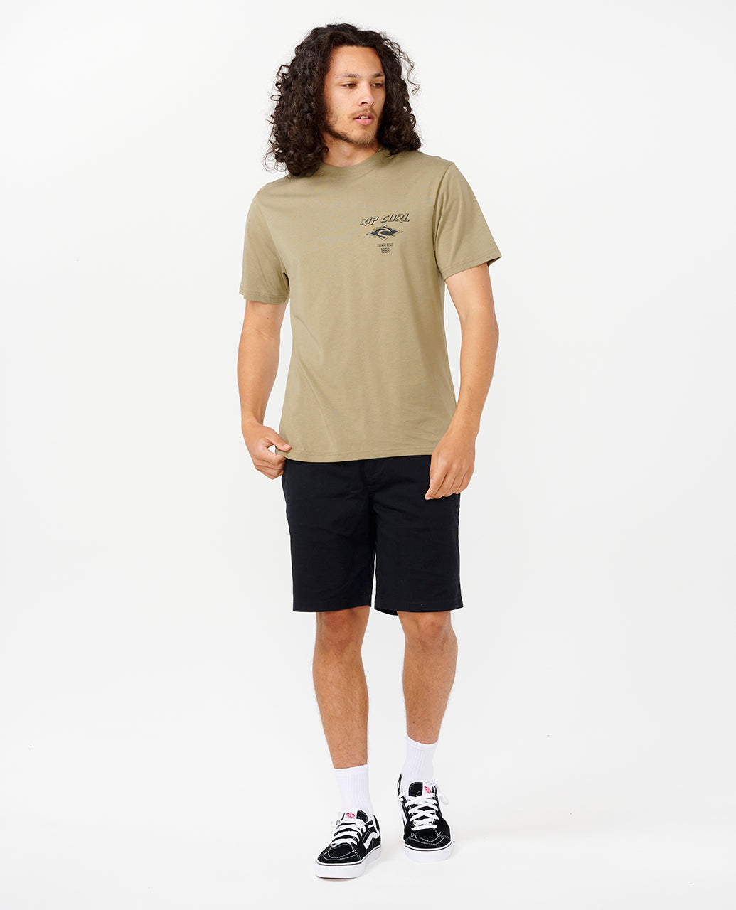 Rip Curl Men Fade Out Icon Tee 0CAMTE