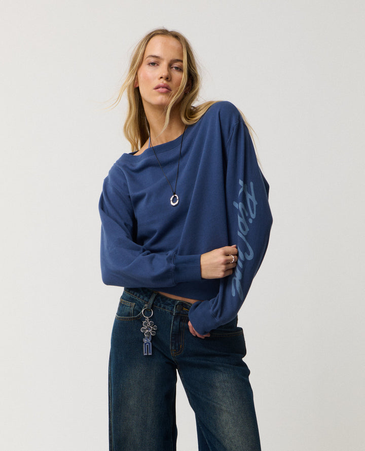 Rip Curl Women Archive: Off Shoulder Crew 0E7WFL