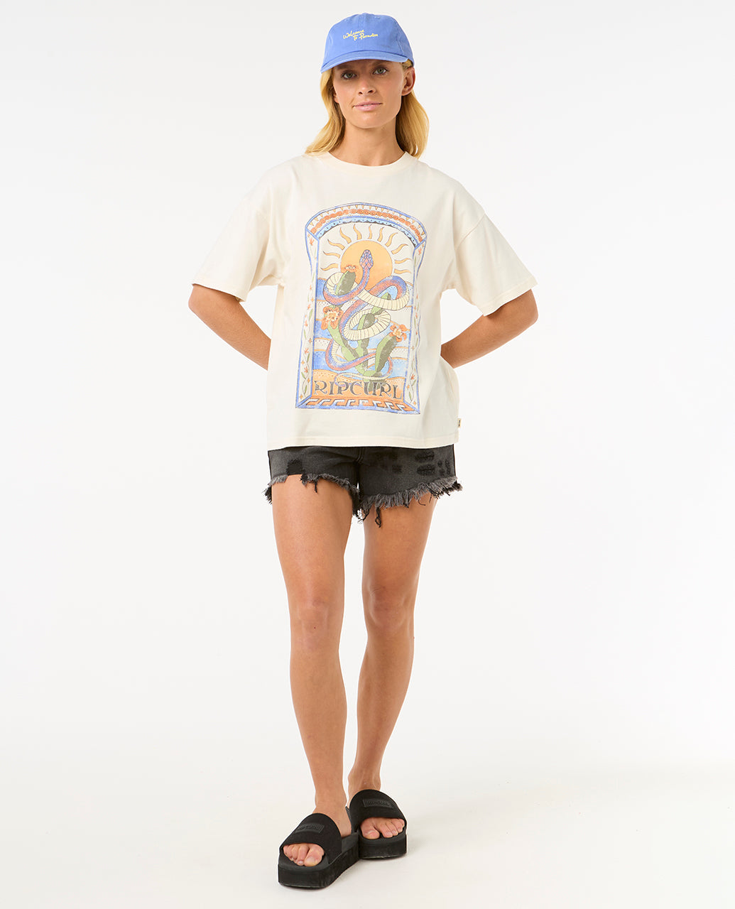 Rip Curl Women Luz Solar Heritage Tee 0F9WTE