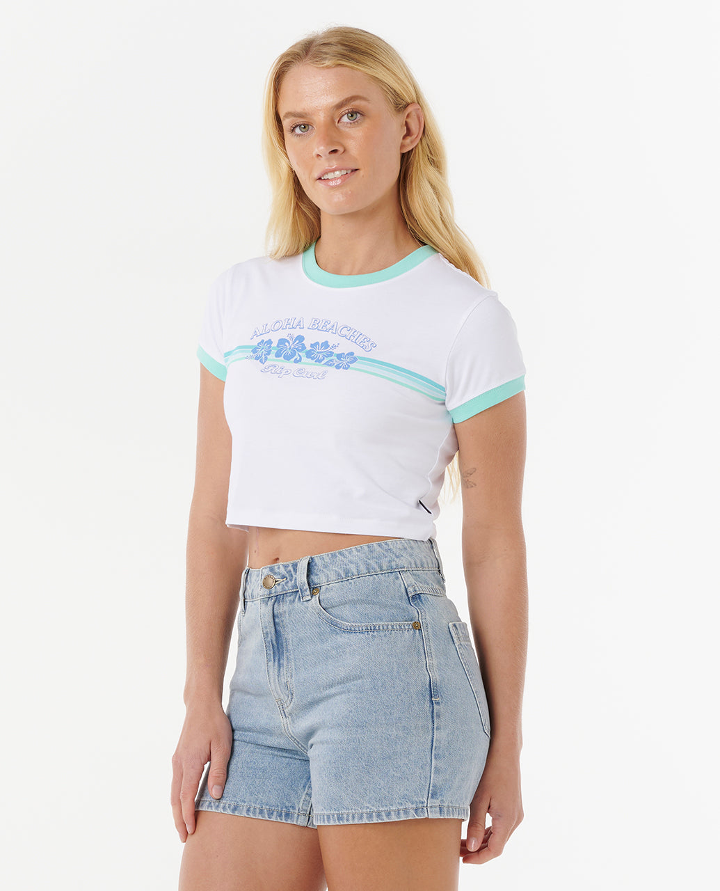 Rip Curl Women Keepsakes Baby Tee 0JTWTE