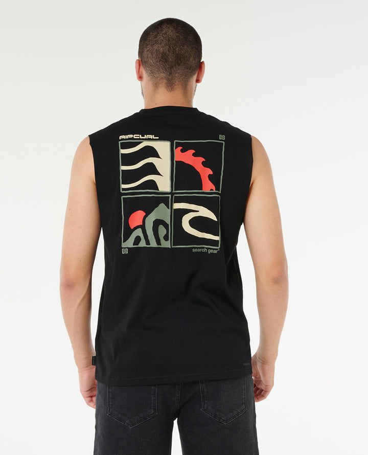 Rip Curl Men Vaporcool Search Peaks Muscle 0UMMTE