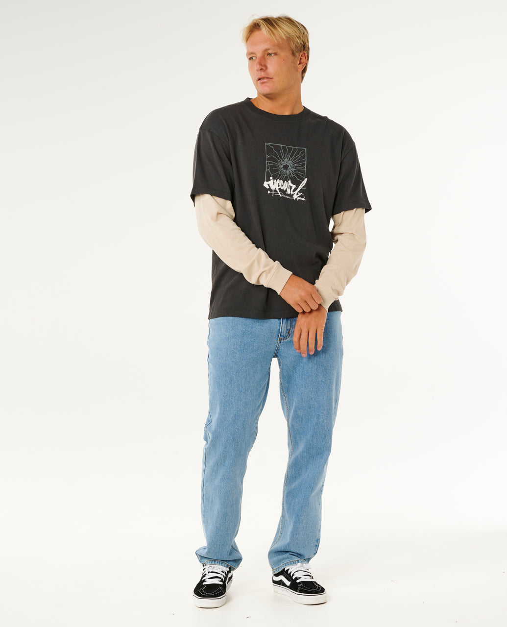 Rip Curl Men Inner Visions Smashed L/S Tee 0Y7MTE