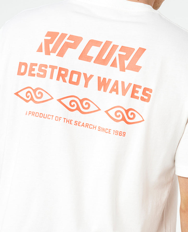 Rip Curl Men Liquid Trips Destroy Tee 0ZEMTE
