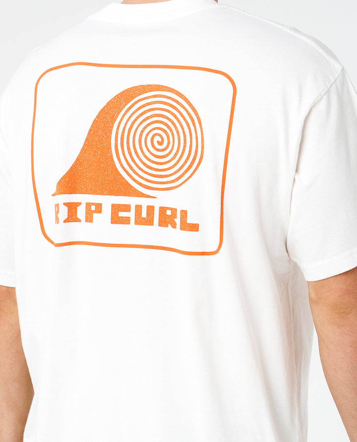 Rip Curl Men Aots Rolling Wave Tee 0ZFMTE