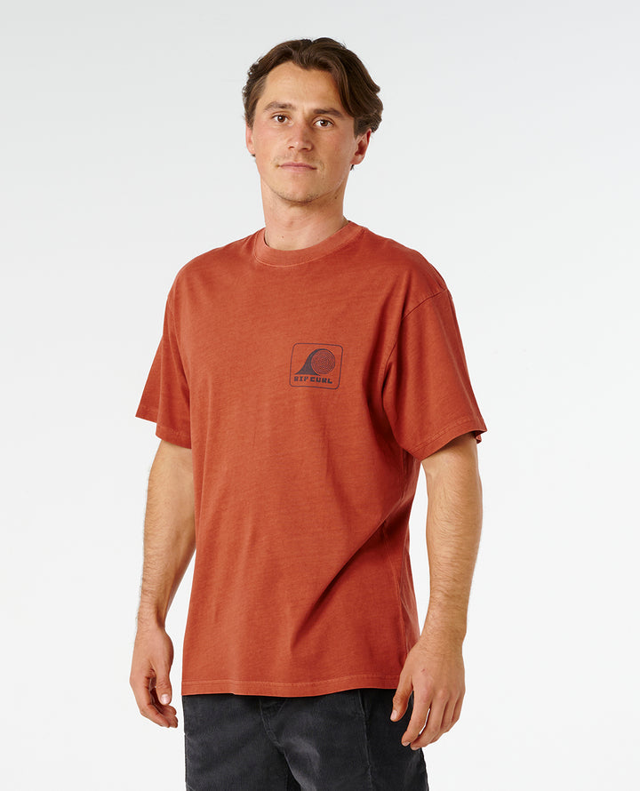 Rip Curl Men Aots Rolling Wave Tee 0ZFMTE