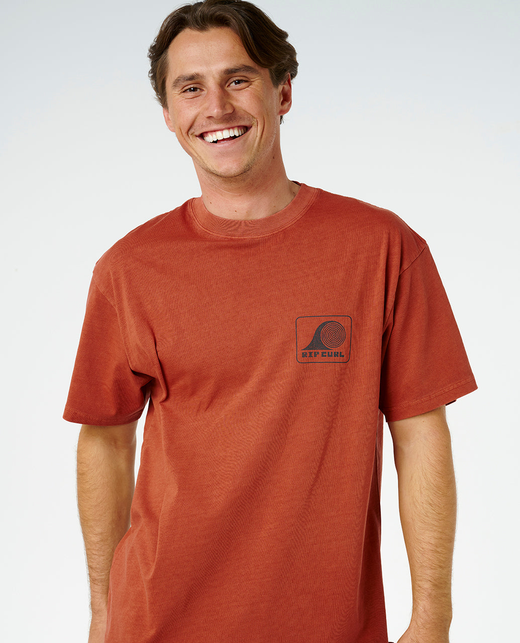 Rip Curl Men Aots Rolling Wave Tee 0ZFMTE