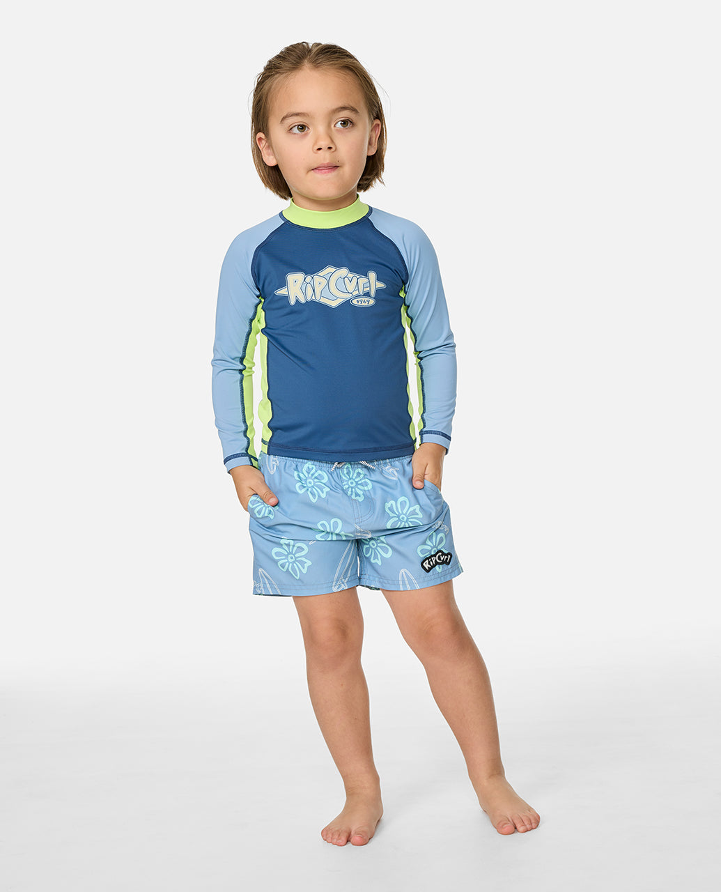 Rip Curl Boy Ride The Wave Upf L/S-Boy 128TRV