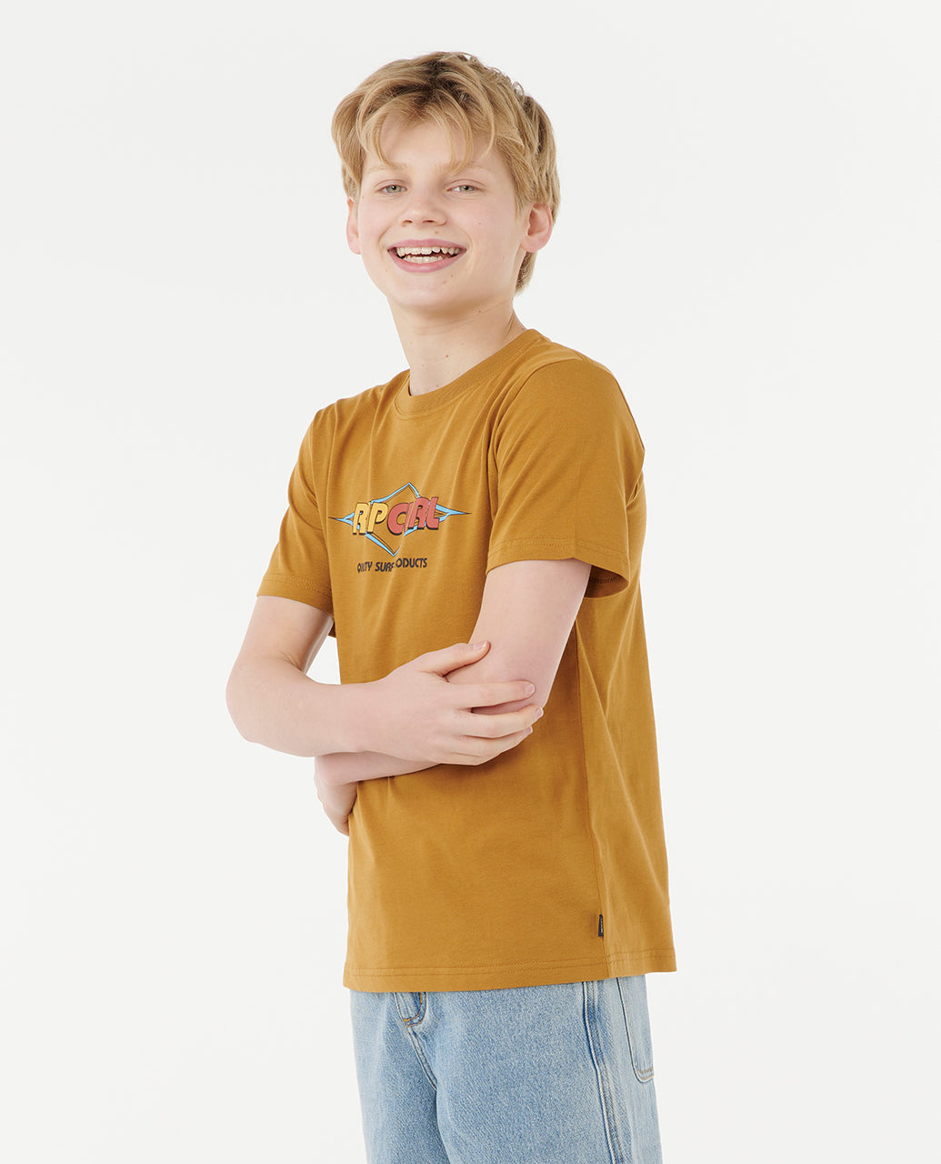 Rip Curl Boy Surf Revival Logo Tee -Boy 12EBTE
