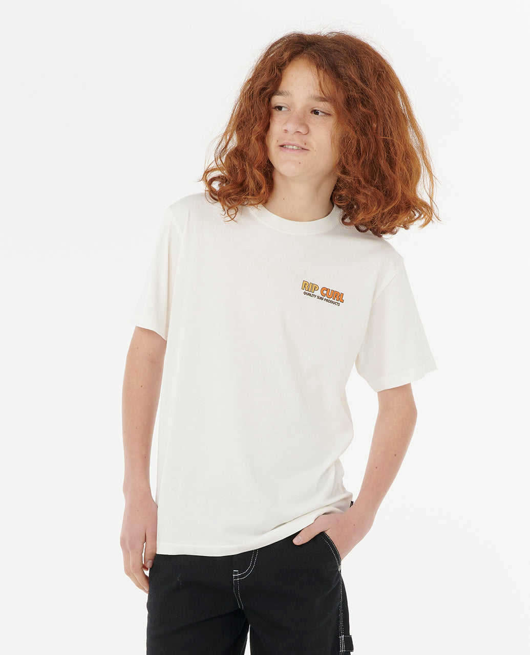 Rip Curl Boy Surf Revival Lined Up Tee -Boy 12NBTE