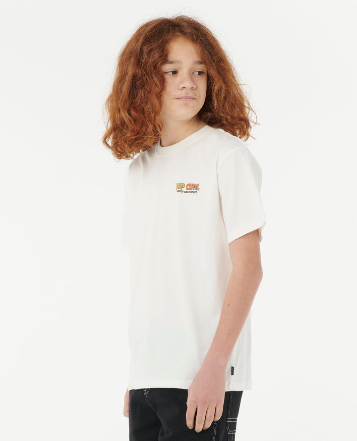 Rip Curl Boy Surf Revival Lined Up Tee -Boy 12NBTE