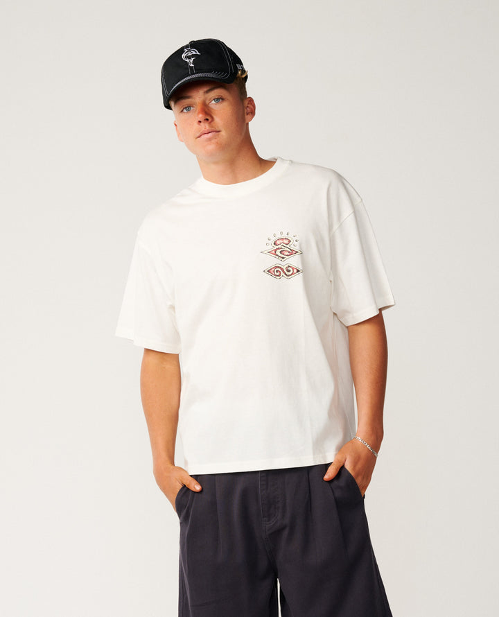 Rip Curl Men Disorder Boneyards Tee 12UMTE