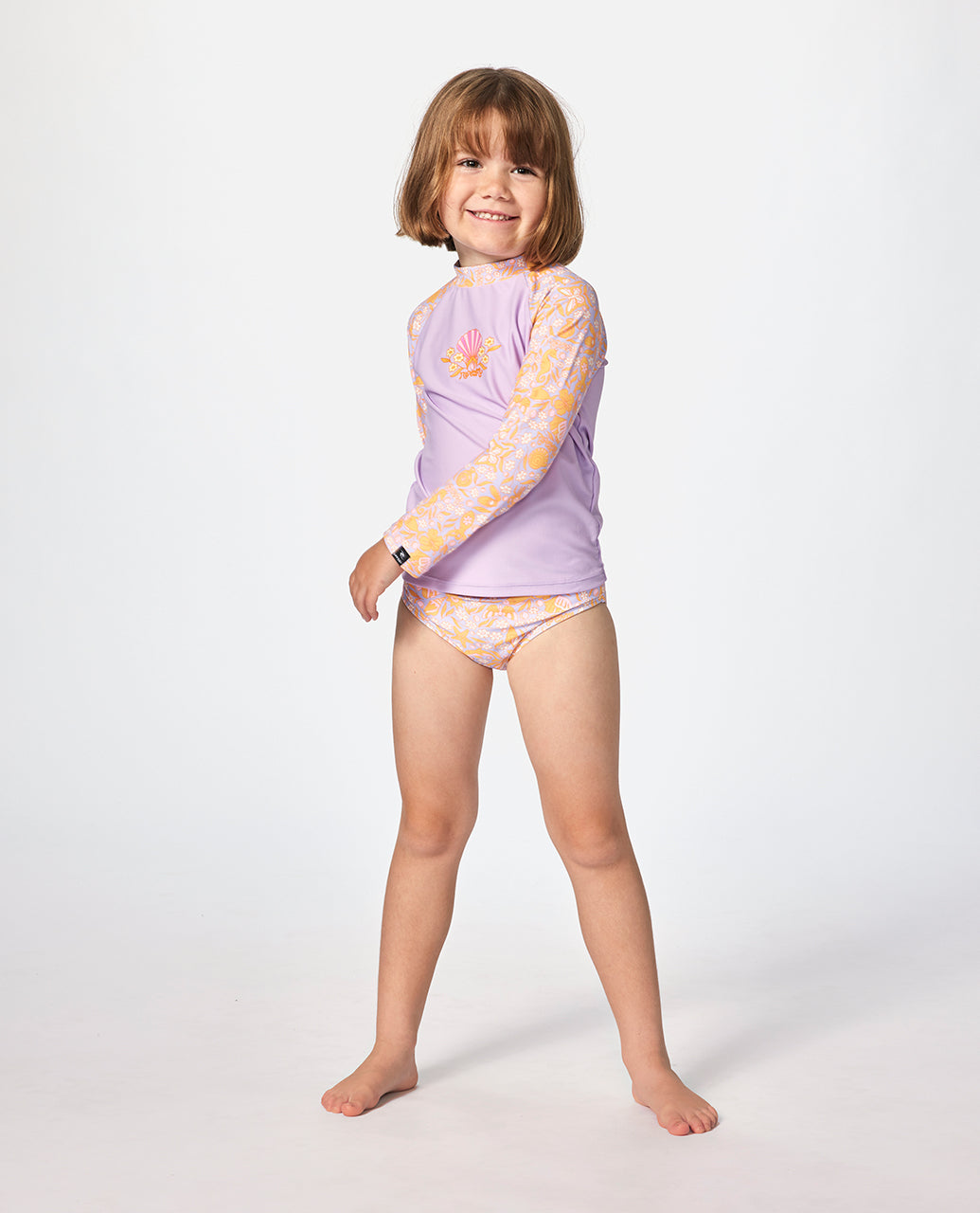 Rip Curl Girl Rainbow Tide Ls Set - Girl 13DJRV