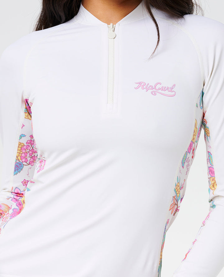 Rip Curl Women Half Moon Bay 1/4 Zip Upf Rv 1A8WRV
