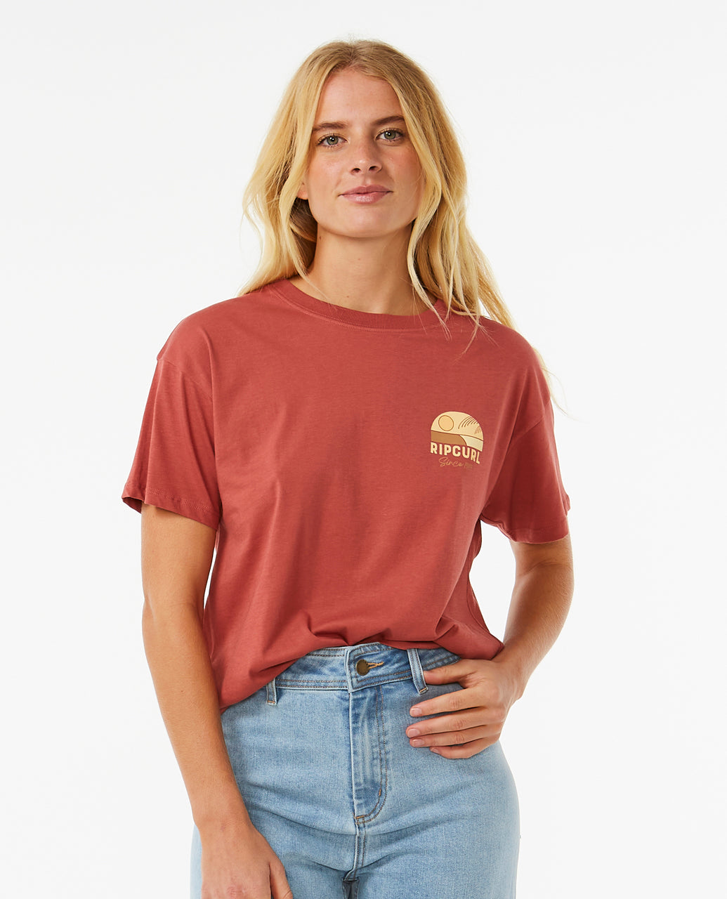 Rip Curl Women Line Up Relaxed Tee 0BYWTE – Rip Curl SG